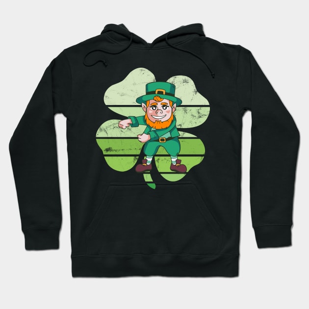 Flossing Leprechaun St. Patrick's Day Funny Floss Dance Hoodie by BadDesignCo